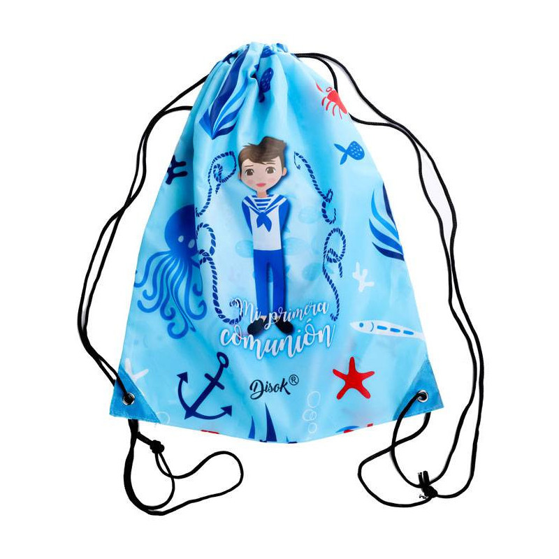 Petate mochila mi primera comunión niño