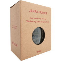 Jarra cristal con caja recuerdo molón