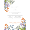 Invitación modelo floral