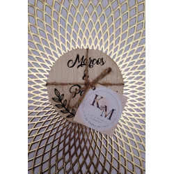 Posavasos circular personalizado