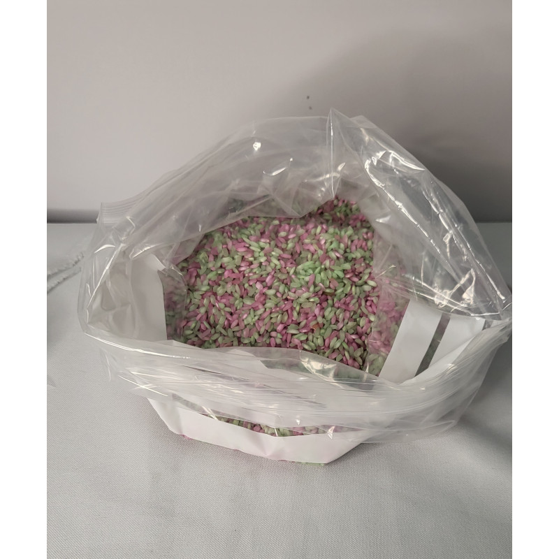 bolsa de arroz de colores de 1kg