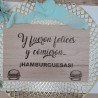 Cartel madera frase personalizada