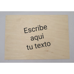 Cartel madera frase...