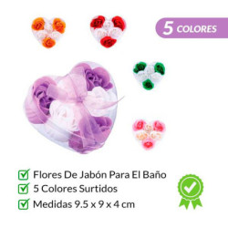 6 flores de jabon en...