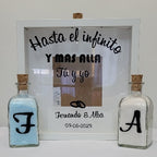 Ritual de arena para bodas personalizado Hasta el infinito