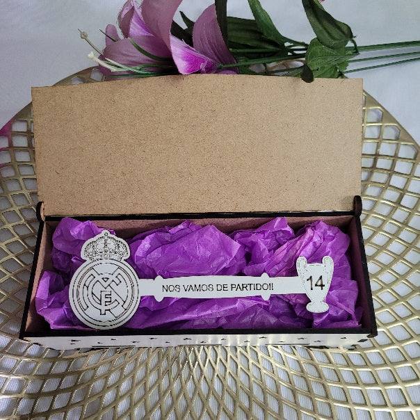 Caja más llave Real Madrid