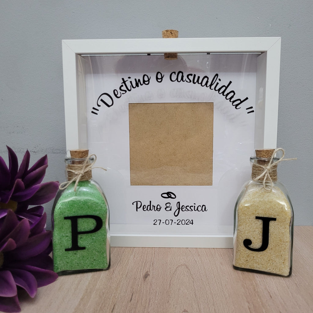 Ritual de arena para bodas personalizado Destino o casualidad