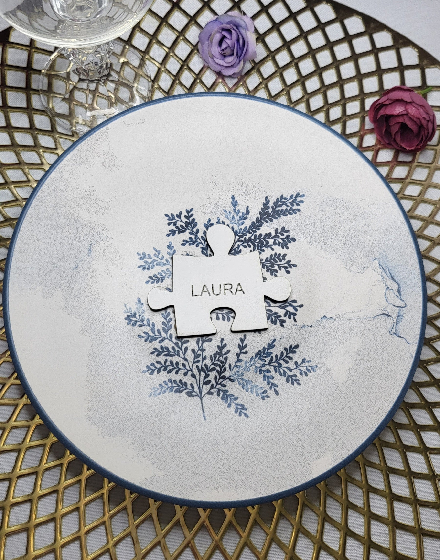 Marcasitios blancos fichas puzzle