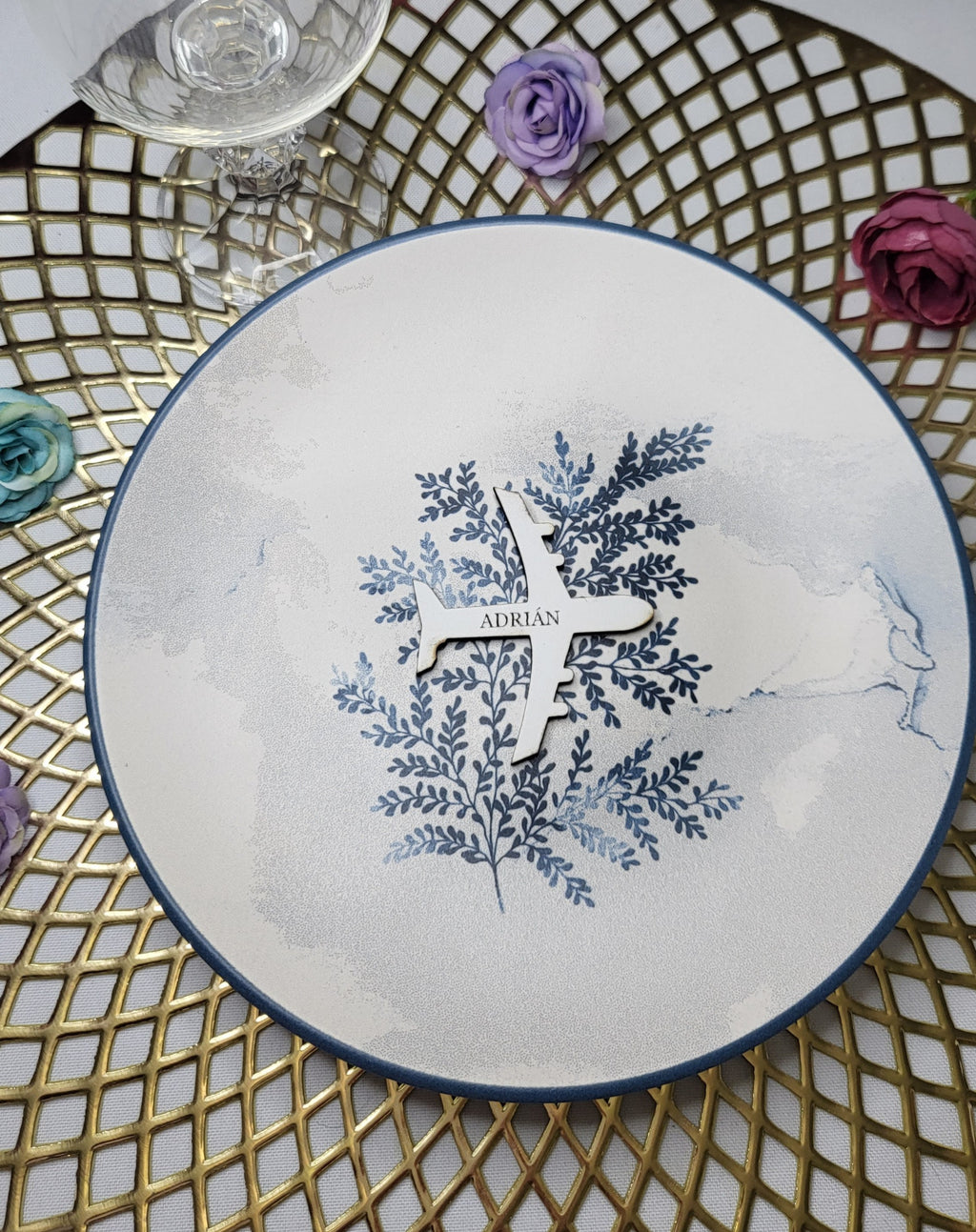 Marcasitios blanco avión