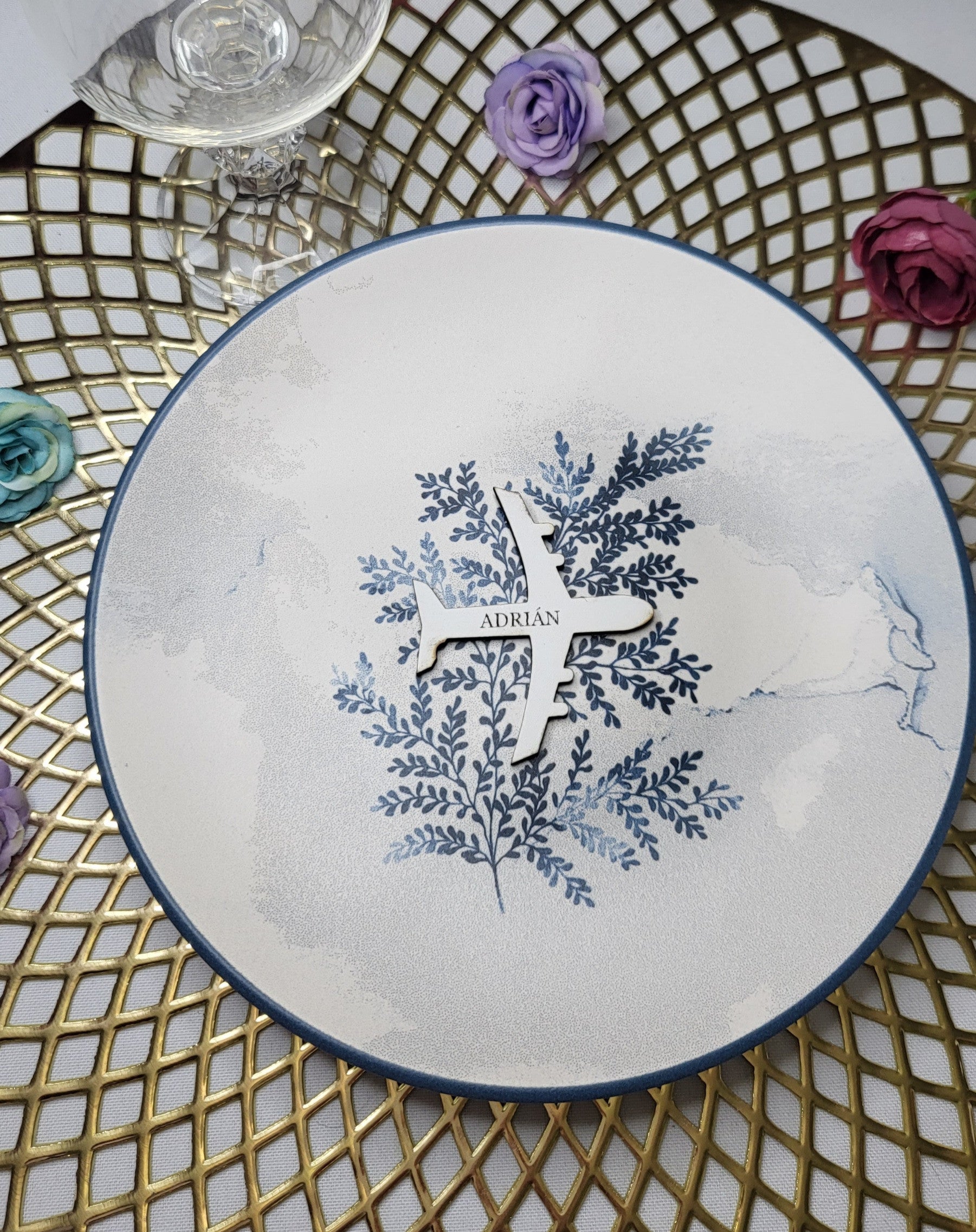 Marcasitios blanco avión