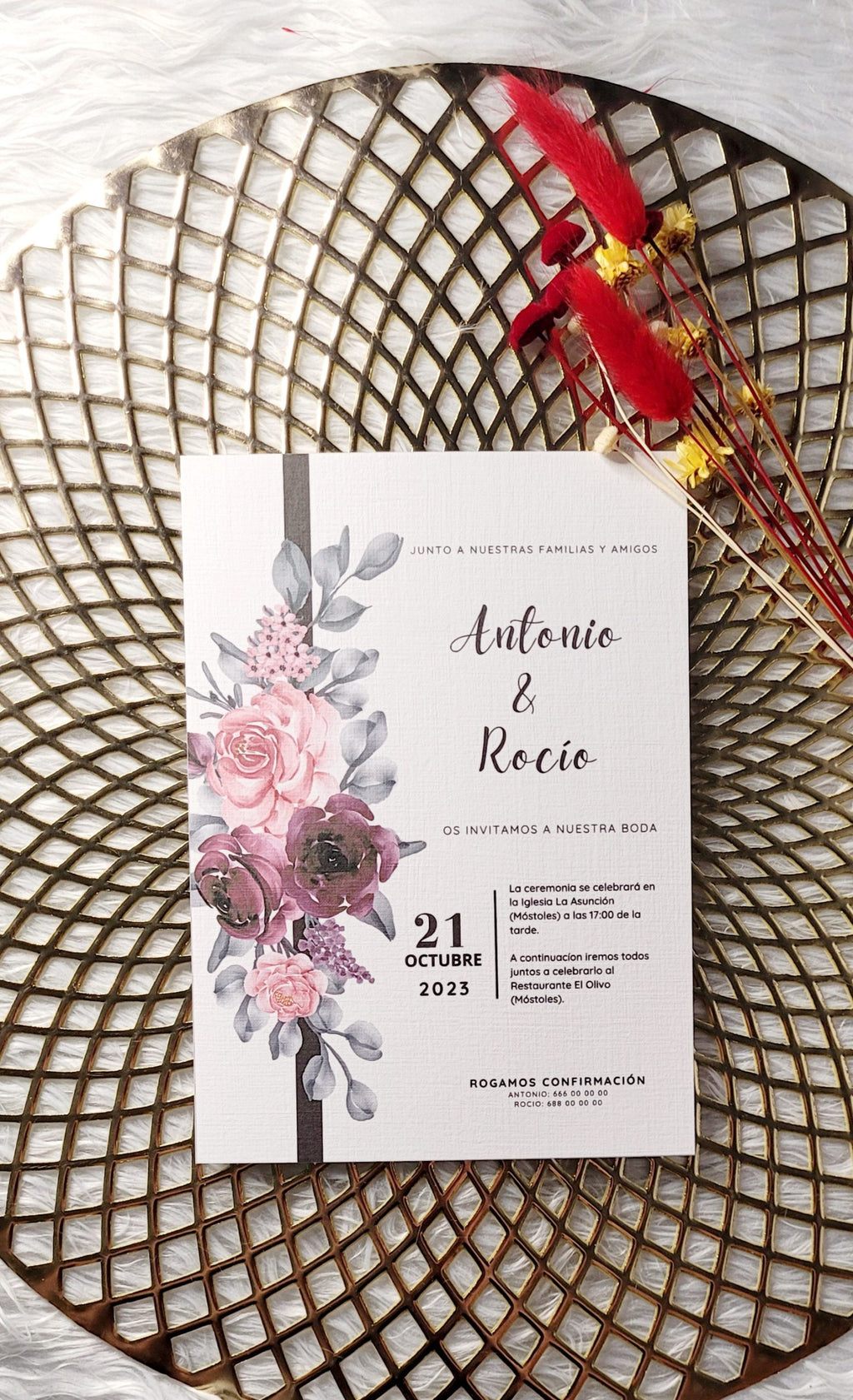 Invitación modelo topacio
