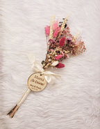Ramo flores preservadas con chapa personalizada