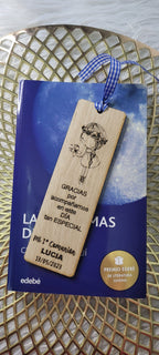 Marcapáginas de madera personalizados comunión