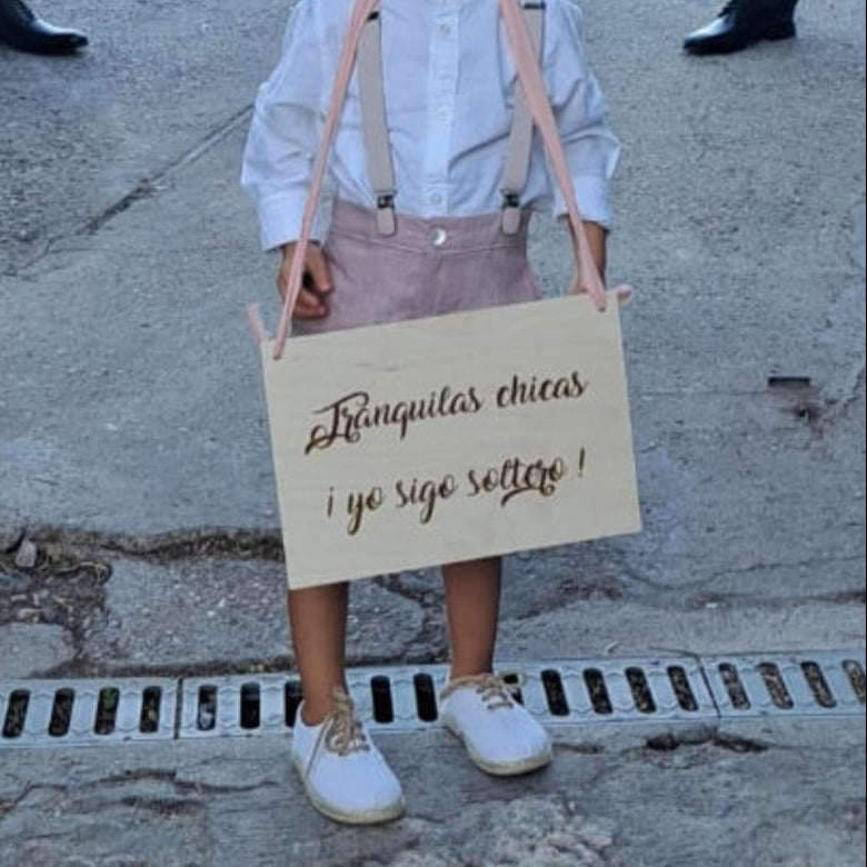 Cartel para pajes de bodas