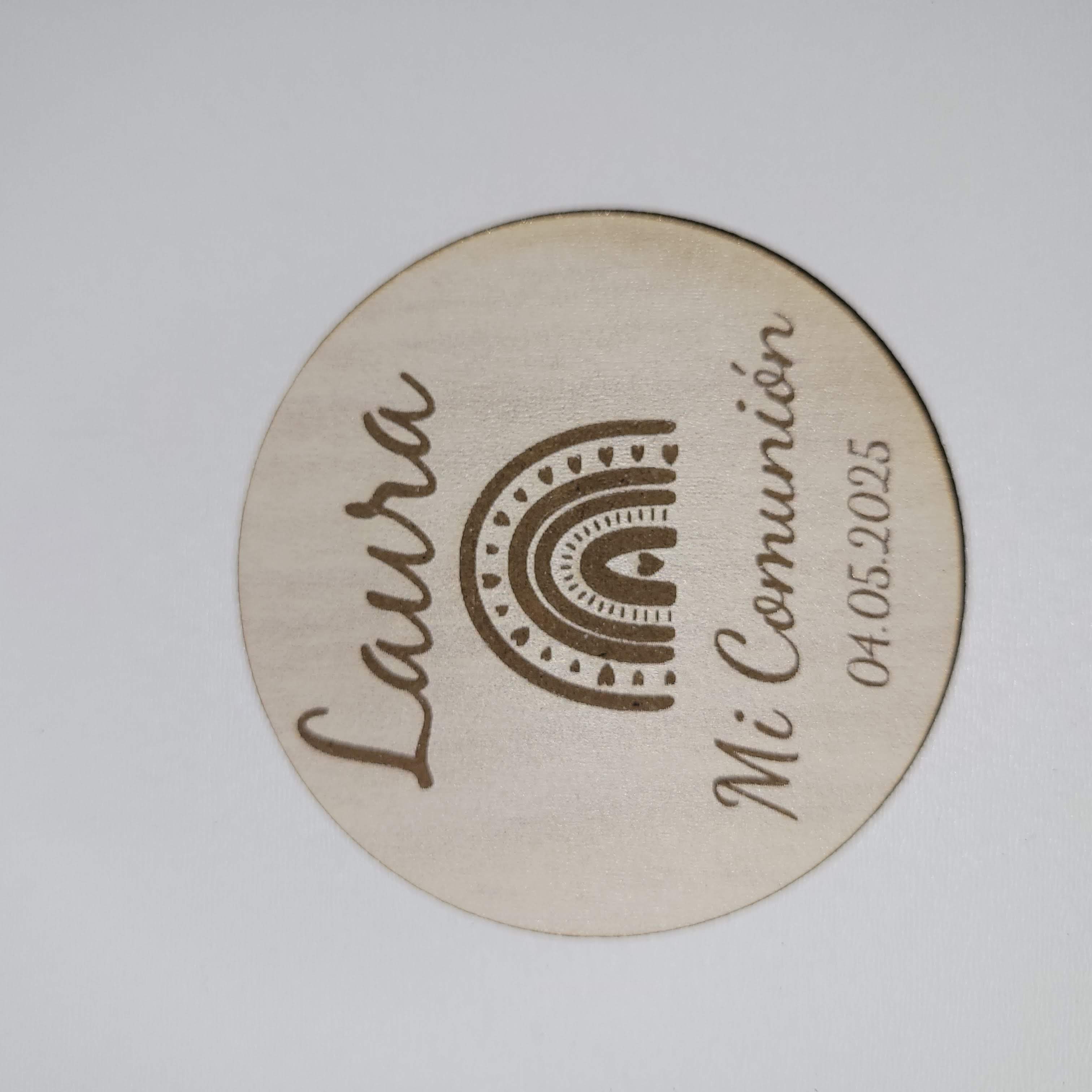 Corta pizza personalizado para comuniones