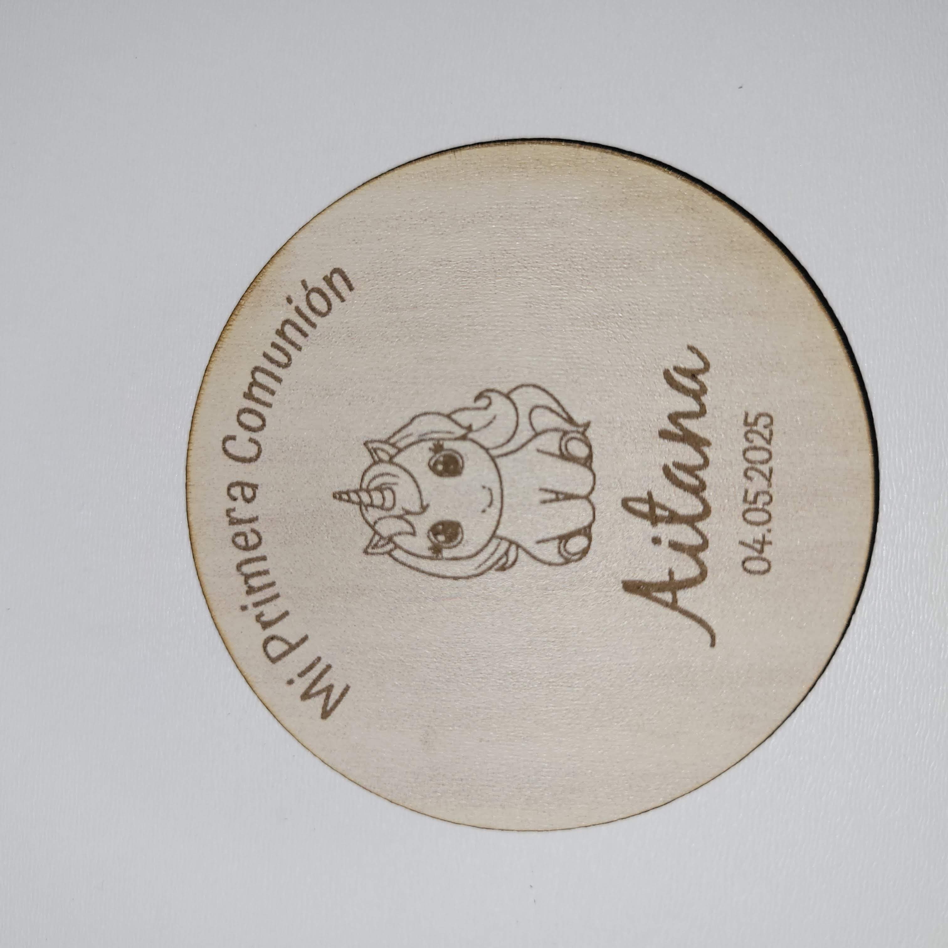 Corta pizza personalizado para comuniones